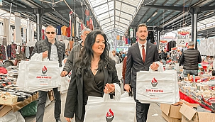 ZAFER PARTİSİ'NDEN PAZAR ALANINA ÇIKARMA