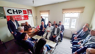 CHP'Lİ GÜNEŞHAN AKSARAY'DA SEÇİM ÇALIŞMASI YÜRÜTTÜ