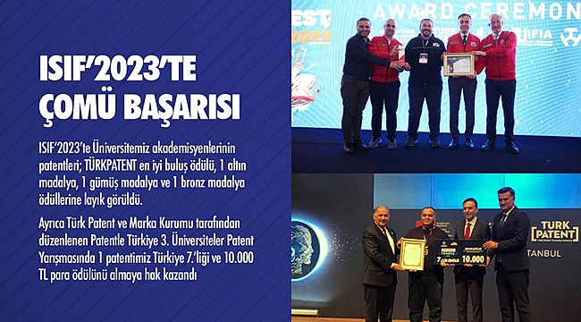 ISIF'2023'TE ÇOMÜ BAŞARISI