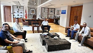 BAŞKAN GÖKHAN KONUKLARINI AĞIRLADI