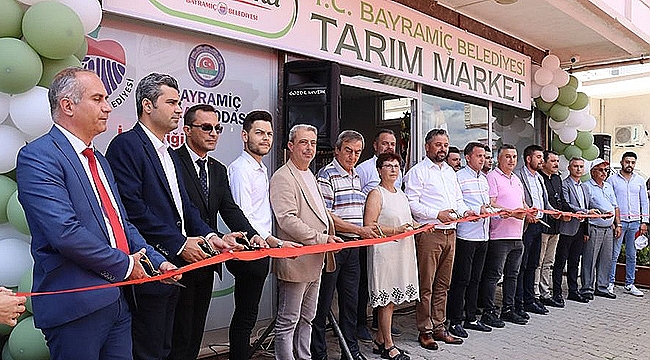 BAYRAMİÇ'TE TARIM MARKET AÇILDI