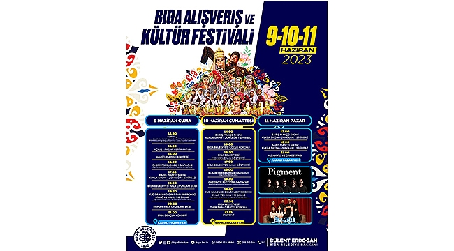 BİGA ALIŞVERİŞ VE KÜLTÜR FESTİVALİ BAŞLIYOR