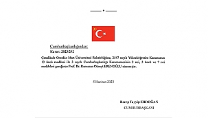 ÇOMÜ'YE YENİ REKTÖR