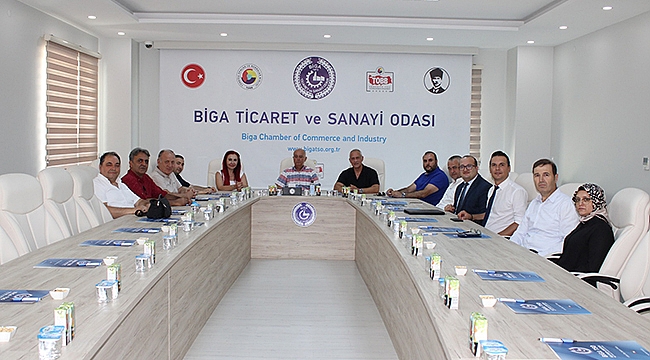 BİGA'DA SEKTÖREL DEĞERLENDİRME VE İŞ BİRLİĞİ TOPLANTISI GERÇEKLEŞTİRDİ