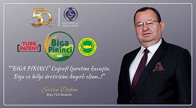 "BİGA PİRİNCİ" COĞRAFİ İŞARETİNE KAVUŞTU..!