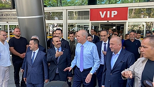 DEVLET ERKANI HAVAALANINDA KARŞILANDI