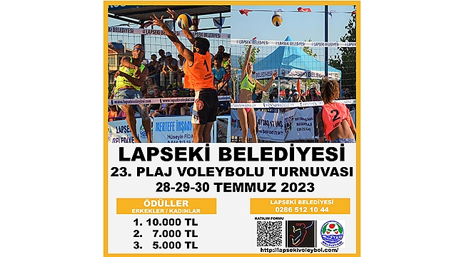 PLAJ VOLEYBOLU TURNUVASI BAŞLIYOR