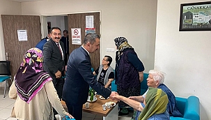 VALİ AKTAŞ, HUZUREVİ SAKİNLERİNİ ZİYARET ETTİ