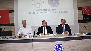 BİGA TSO'DAN İSTİHDAM GARANTİLİ MESLEKİ EĞİTİM İŞ BİRLİĞİ PROTOKOLÜ