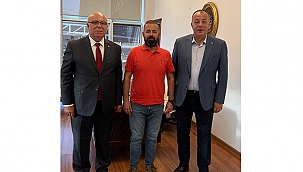 ÇIPLAK KÖYÜ MUHTARINDAN BAŞKAN SEMİZOĞLU'NA ZİYARET