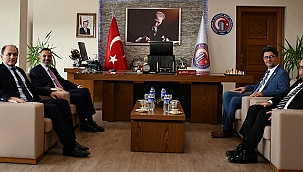 GENEL BAŞKAN AYDIN'DAN REKTÖR ERENOĞLU'NA ZİYARET