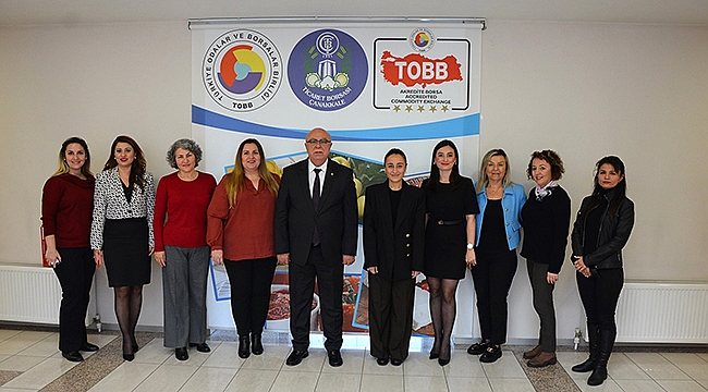 ÇANAKKALE TİCARET BORSASI BAŞKANI ABDULLAH DENİZ'E ZİYARET