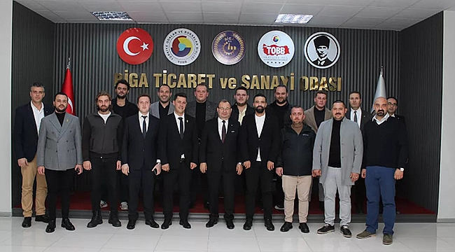 TOBB ÇANAKKALE GGK'DAN BİGA TİCARET BORSASI'NA ZİYARET