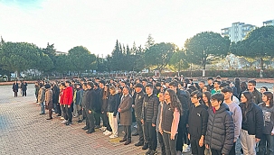 TÜM OKULLAR SAYGI DURUŞUNDA 