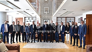 BAŞKAN ERKEK'E TEBRİK ZİYARETLERİ DEVAM EDİYOR