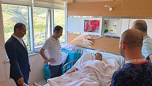 VALİ AKTAŞ, KAZA GEÇİREN EKREM AVCI'YI HASTANEDE ZİYARET ETTİ