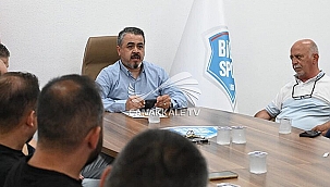 BİGASPOR'DA ÖNCE TOPLANTI SONRA ZİYARET