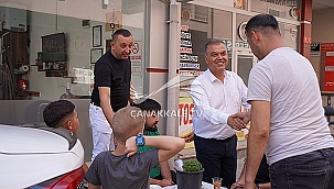 ÇAN BELEDİYE BAŞKANI HARUN ARSLAN'DAN ESNAF ZİYARETİ