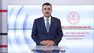 BAKAN TEKİN, MESLEKİ ÇALIŞMA DÖNEMİNDE ÖĞRETMENLERE HİTAP ETTİ