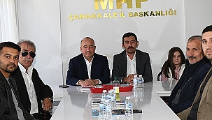 GİDER'DEN MHP İL BAŞKANI İMAMOĞLU'NA "HAYIRLI OLSUN" ZİYARETİ