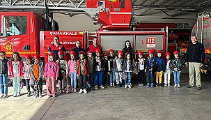 MİNİK ÖĞRENCİLERDEN İTFAİYEYE ZİYARET