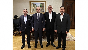 KÜÇÜK SANAYİ SİTESİ YÖNETİMİ TURAN'I ZİYARET ETTİ