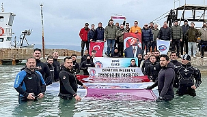 18 MART ÇANAKKALE DENİZ ZAFERİ'NİN 110. YILDÖNÜMÜNDE ANLAMLI ANI DALIŞI