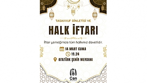 ÇAN BELEDİYESİ HALK İFTARINA DAVETLİSİNİZ