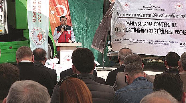 BİGA'DA ÇİFTÇİLERE HİBELİ ÇELTİK VE SORGUM TOHUMU