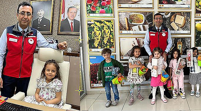 MİNİK ZİYARETÇİLERDEN TARIMA ANLAMLI ZİYARET