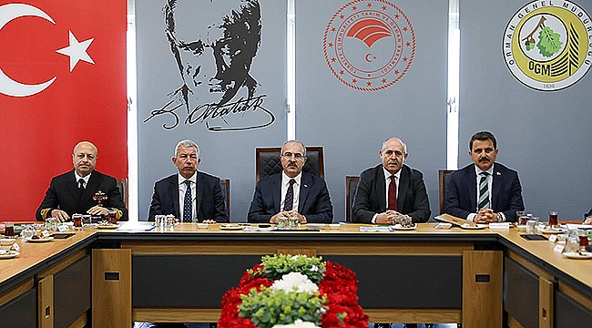 ORMAN YANGINLARIYLA MÜCADELE TOPLANTISI GERÇEKLEŞTİRİLDİ
