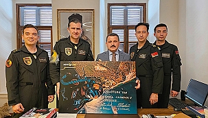 SOLOTÜRK EKİBİNDEN TARİHİ ALAN BAŞKANI İSMAİL KAŞDEMİR'E ZİYARET