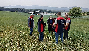 ÇANAKKALE'DE ÜRETİCİYE SAHADA DESTEK