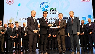 ÇOMÜ'YE "SPOR DOSTU KAMPÜS" ÖDÜLÜ: TÜRKİYE GENELİNDE İLK 3'TE!