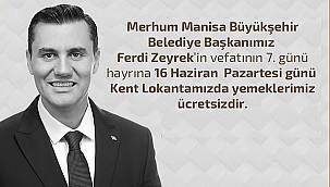 FERDİ ZEYREK'İN ANISINA HAYIR