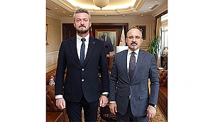 TURAN, MHP MERKEZ İLÇE BAŞKANI ALPARSLAN ÇELİK'İ AĞIRLADI