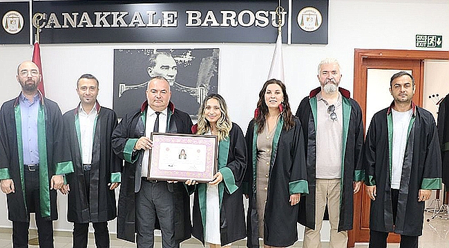 ÇANAKKALE BAROSU'NDA YENİ BİR AVUKAT DAHA