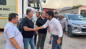 MECLİS BAŞKANI YANGIN BÖLGESİNDE