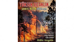 ORMAN VE KIRSAL ALAN YANGINLARINDA ARTIŞ YAŞANDI