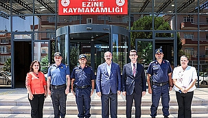 VALİ TORAMAN'DAN EZİNE KAYMAKAMLIĞINA ZİYARET