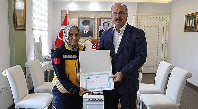 VALİ TORAMAN'DAN HAYAT KURTARAN ATT'YE BAŞARI BELGESİ