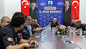  ÇINARLI KÖYÜ'NDEKİ YANGINLA İLGİLİ DEĞERLENDİRME TOPLANTISI YAPILDI