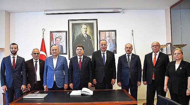 ADALET BAKANI YILMAZ TUNÇ ÇTSO YÖNETİM KURULUNU ZİYARET ETTİ
