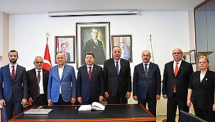 ADALET BAKANI YILMAZ TUNÇ ÇTSO YÖNETİM KURULUNU ZİYARET ETTİ