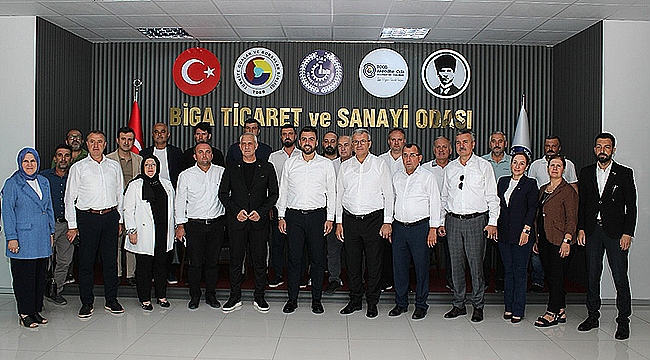  AK PARTİ HEYETİ BİGA TSO'YU ZİYARET ETTİ