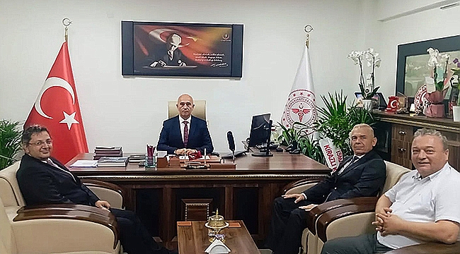 BAŞHEKİMLERDEN SAĞLIK MÜDÜRÜ GÖRGÜLÜ'NE HAYIRLI OLSUN ZİYARETİ