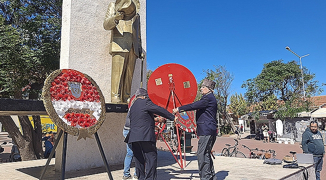 BOZCAADA'DA GAZİLER GÜNÜ ÇELENK TÖRENİ