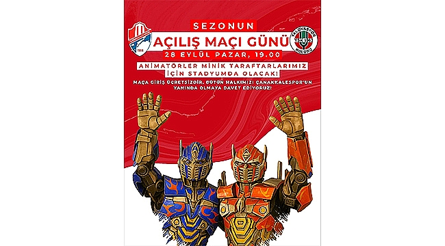 ÇANAKKALESPOR SEZONU TARAFTARLA AÇIYOR