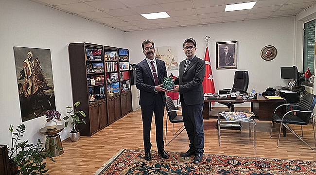 ÇOMÜ, KARLSRUHE BAŞKONSOLOSU İLE ULUSLARARASI İŞ BİRLİĞİ GÖRÜŞMESİ GERÇEKLEŞTİRDİ