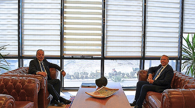 EMNİYET MÜDÜRÜ KENAN KURT BAŞKAN SEMİZOĞLU'NA VEDA ZİYARETİNDE BULUNDU